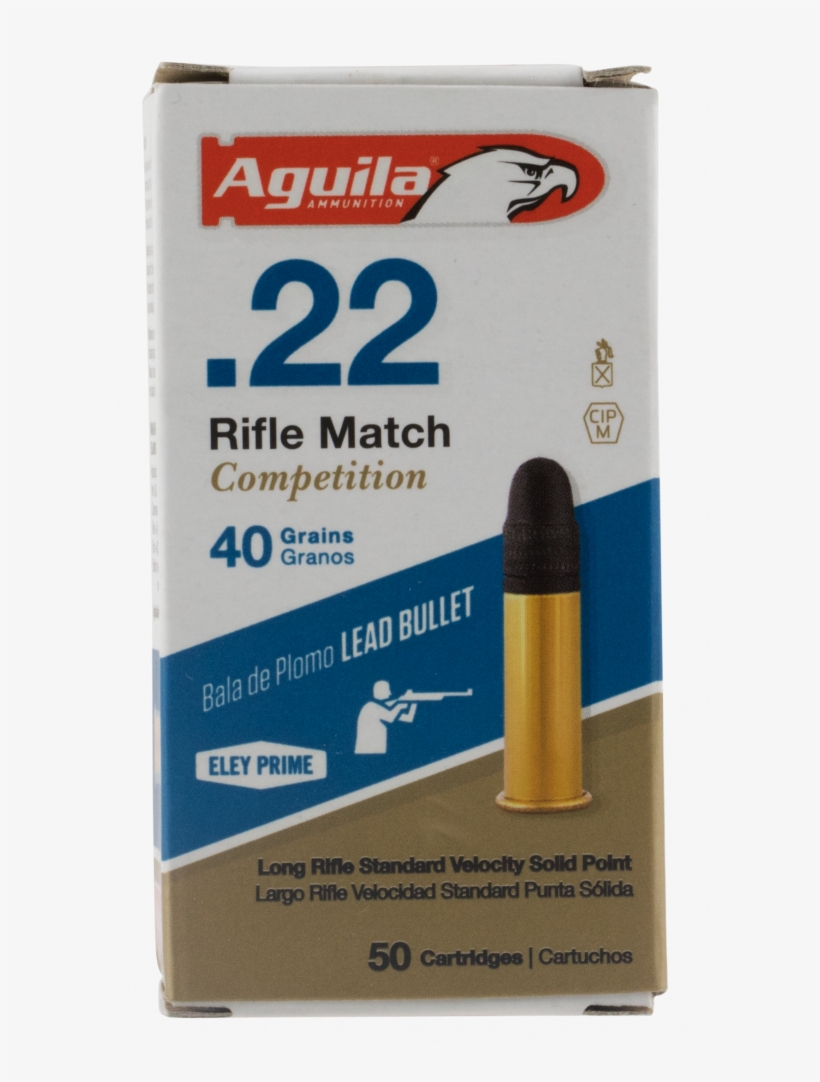 Aguila 1b222518 Match Competition Standard Velocity - Aguila .22lr Ammo, transparent png #2398908