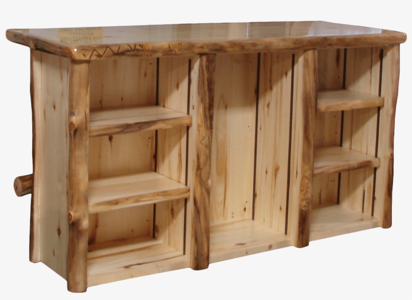 Aspen Log Open Bar - Furniture, transparent png #2399265