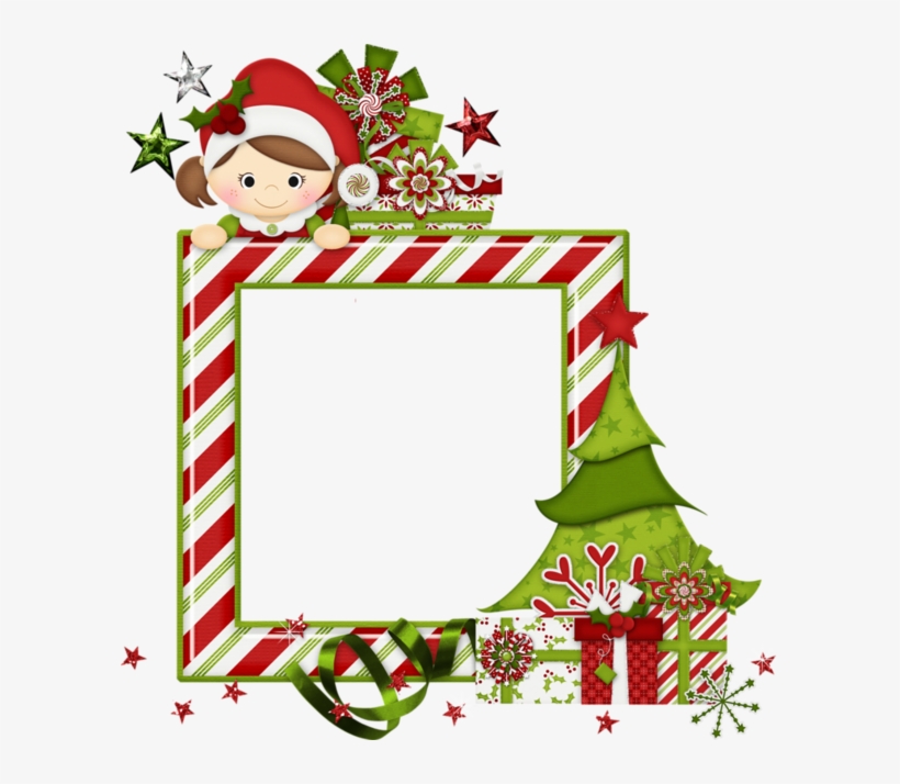 Cadres De Noel,png,frames - Christmas Elf Border Clipart, transparent png #2399838