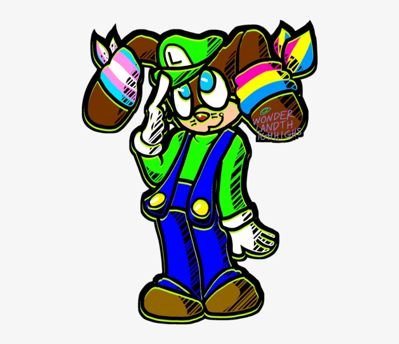 As Pwomised Fow @im A Luigi Number One - Cartoon, transparent png #240079