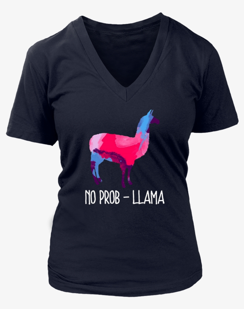 Llama T-shirt, No Prob Llamas Lovers Watercolor Shirt - Pog Mo Thoin! - Kiss My Ass - Irish Funny Joke St Patrick, transparent png #240271