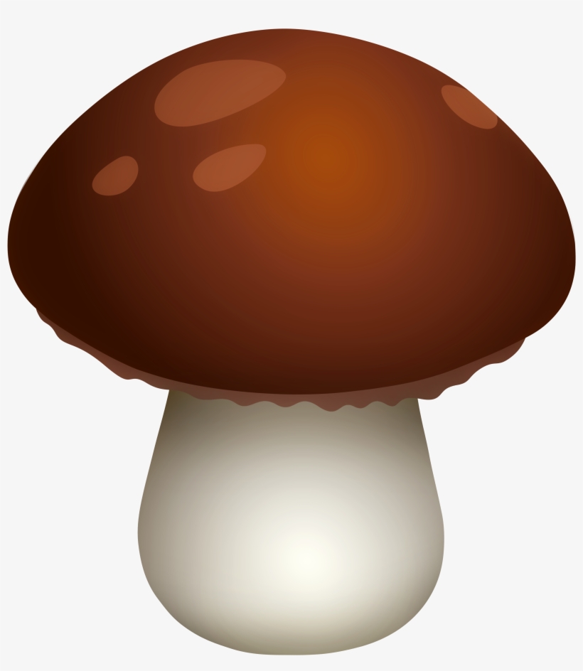 Dark Brown Mushroom Png Clipart - Mushroom Clipart, transparent png #240983