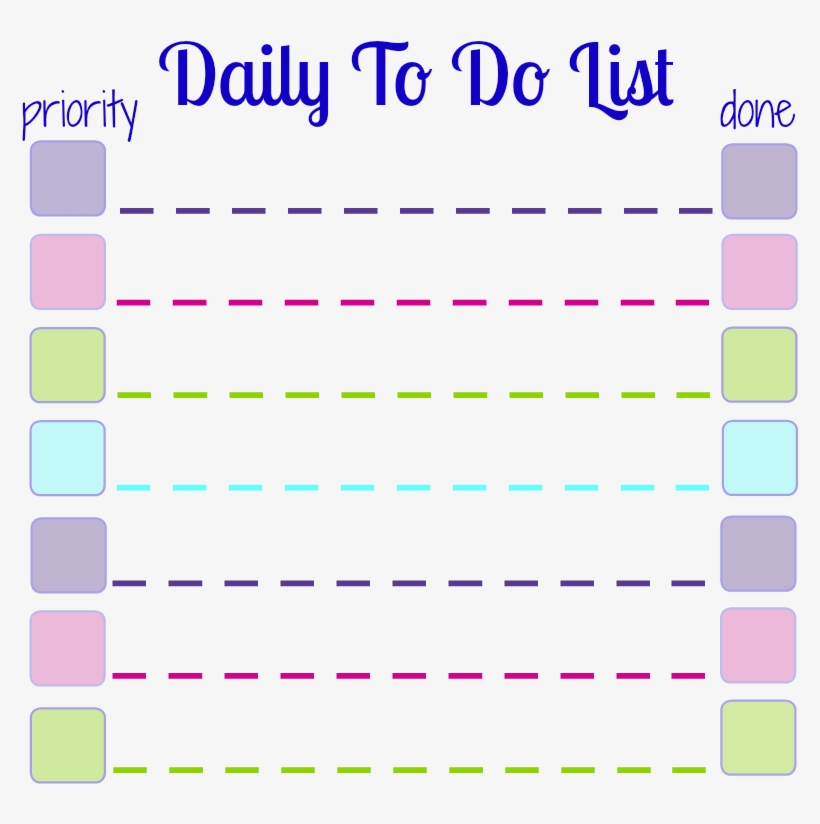 Make Your Own Daily To Do List Sticky Notes With This - Lavender, transparent png #241229
