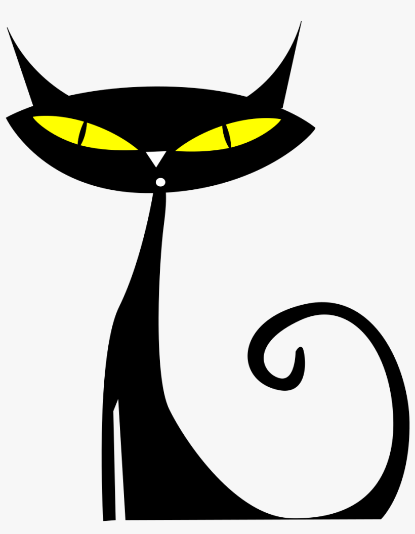 Halloween Black Cat Cartoon, transparent png #241645