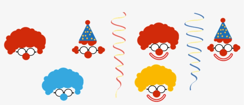 Clown Carnival Deco Children Funny Colorfu, transparent png #241894