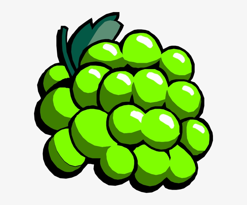 Green Grapes Clip Art - Grapes Clip Art, transparent png #242238