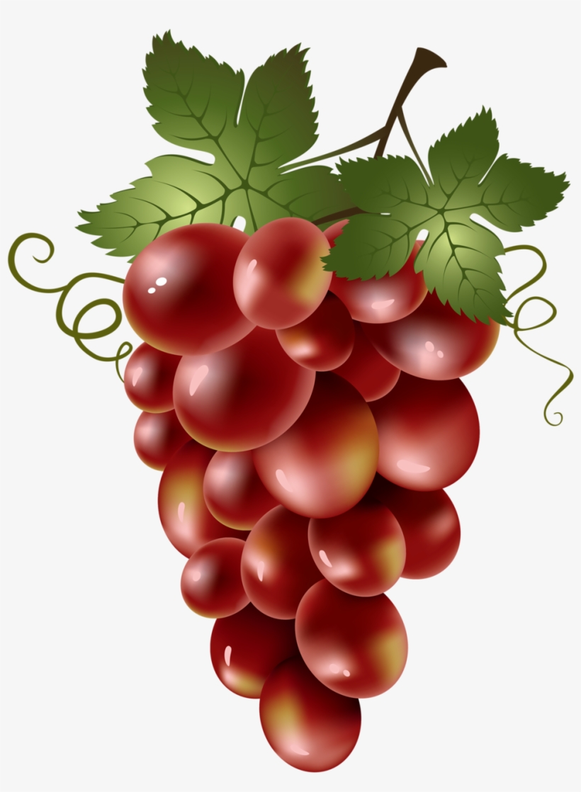 Яндекс - Фотки - Red Grapes Clip Art, transparent png #242281
