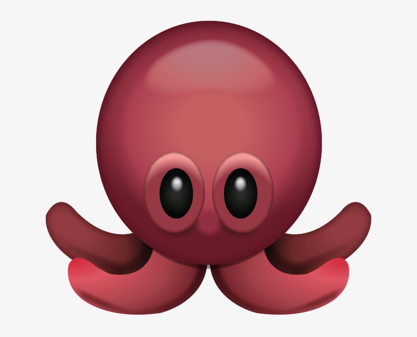 Octopus Emoji, transparent png #242365