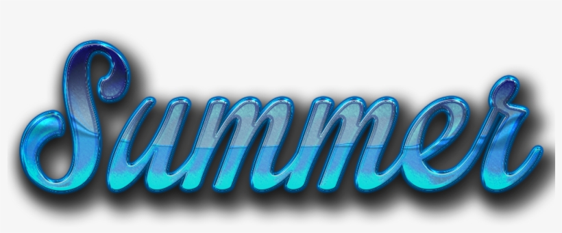 Blue Summer Text Png - Electric Blue, transparent png #242385