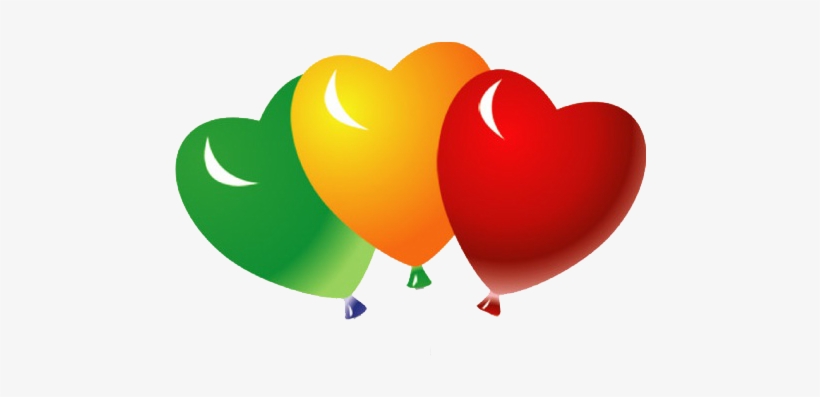 Heart Balloons Png Photo - Heart Shaped Balloons Png, transparent png #242632