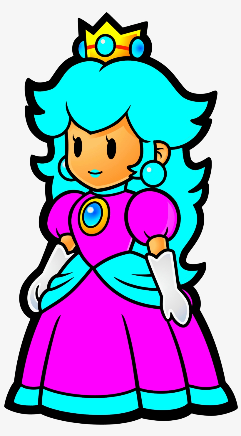 Paper Icy Peach - Paper Mario Princess Peach, transparent png #242673