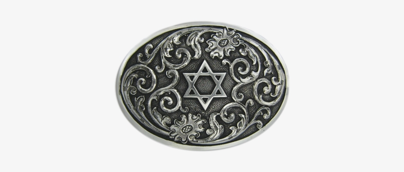 Sterling Silver Shape B Oval Buckle With Overlay Filligree - Circle, transparent png #243025