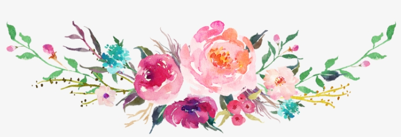 Flower Bouquet - Watercolor Bouquet Transparent Png, transparent png #243169