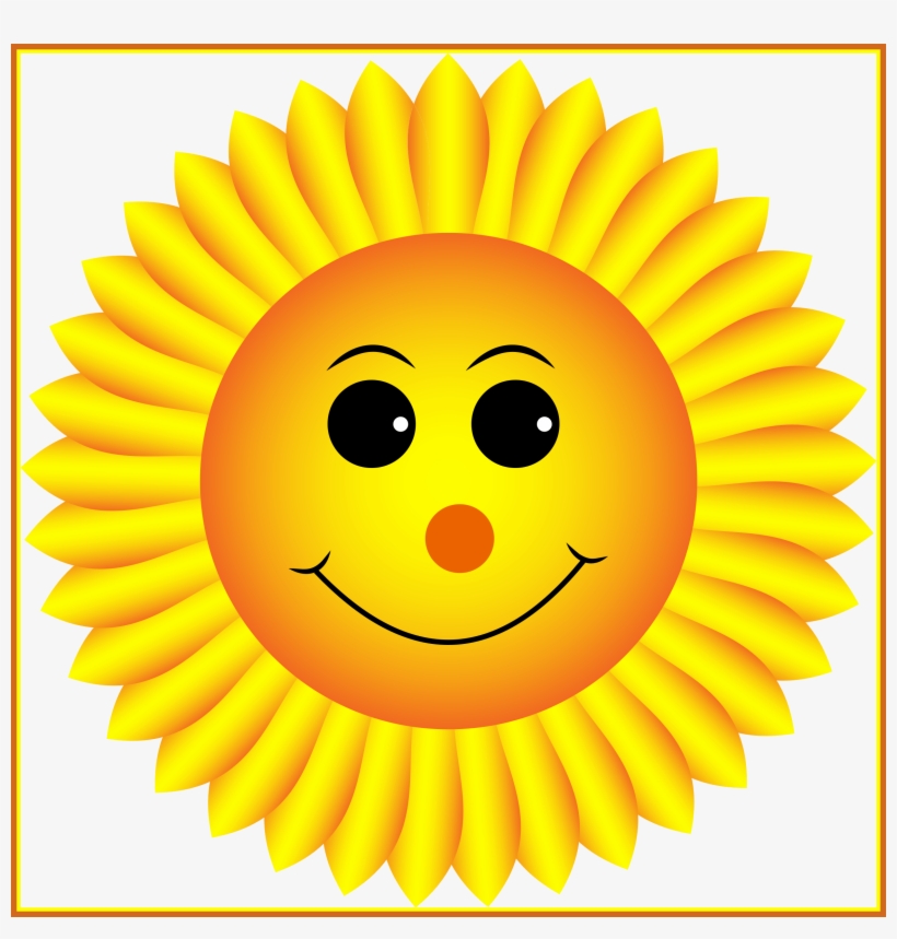 Incredible Sunflower Clipart Face Pencil And In Color, transparent png #243216