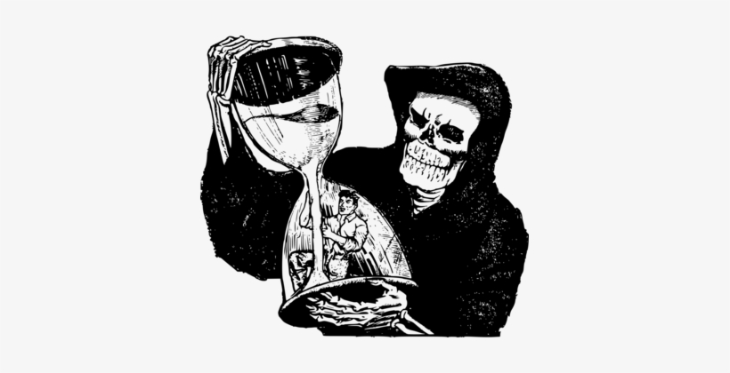 Death Computer Icons Drawing Download - Grim Reaper And Man, transparent png #243428