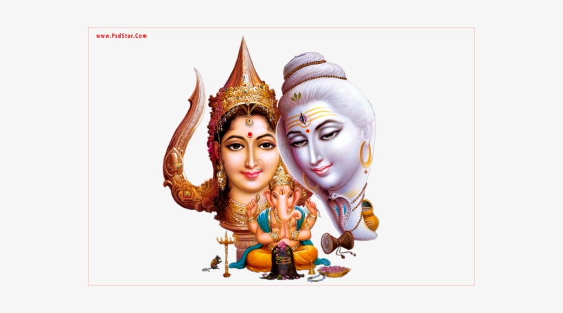 Shiva Parvati And Gensha - Shiv Parvati, transparent png #243551