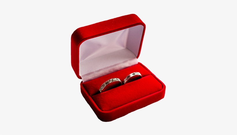 Ring Clipart Red Wedding - Wedding Ring In A Box Png, transparent png #243598