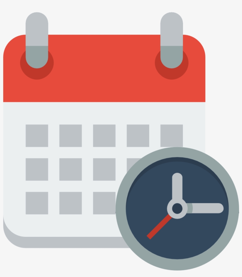 Calendar Clock Icon - Date And Time Png, transparent png #243693