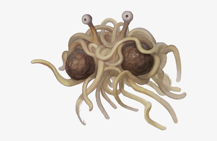 Never Forghetti Flying Spaghetti - Flying Spaghetti Monster Png, transparent png #243935
