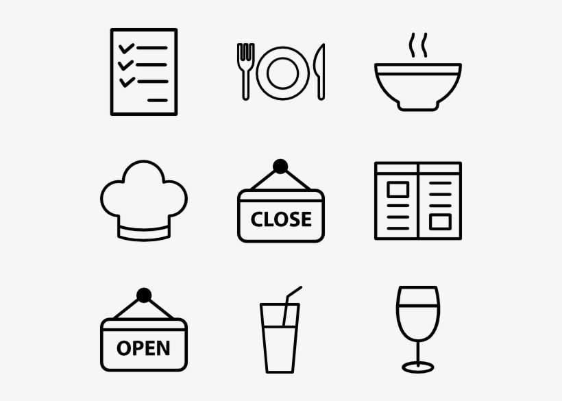 Restaurant - Clothes Icons, transparent png #244169