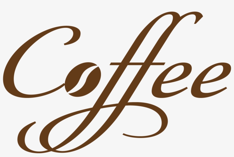 Cursiv Coffee Decorative Text Png - Coffee Text Vector, transparent png #244252