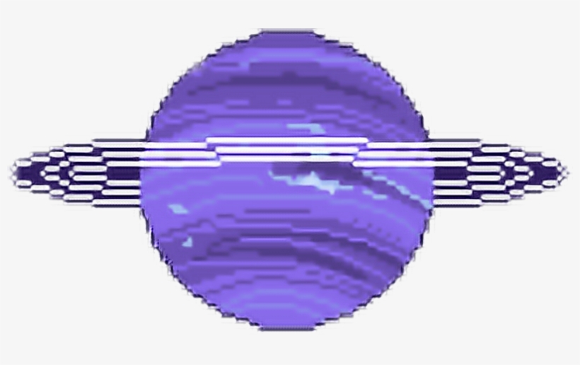 Planets Clipart Aesthetic - Purple Aesthetic Png Pixel, transparent png #244282