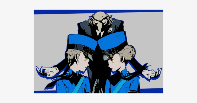 Dude Belongs In A Yaoi With Proportions Like That - Persona 5 Twin Wardens, transparent png #244406