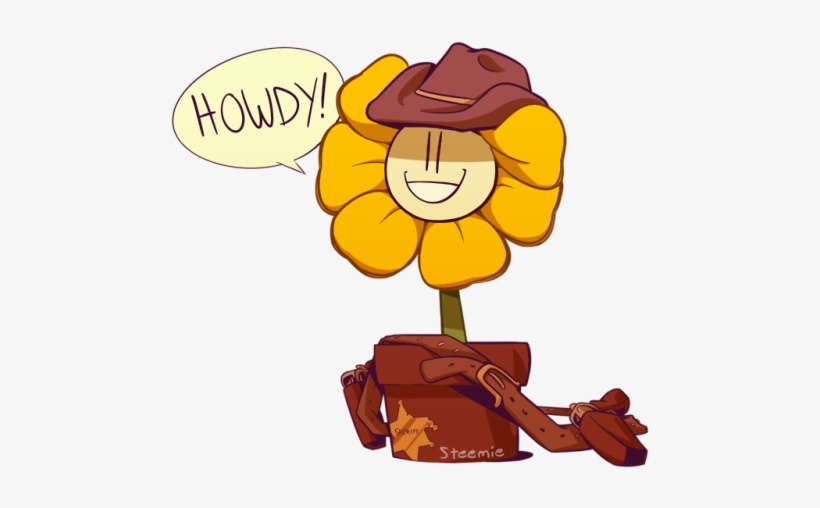 There's A New Sheriff In Town - Flowey, transparent png #244704