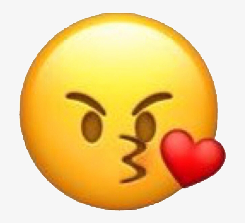 Emoji Heart Kiss Kissemoji Angry Mad Love Heartemoji - Angry Kissy Face Emoji, transparent png #245155