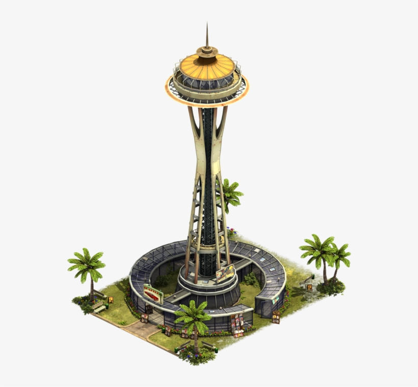 Space Needle - Space Needle Blueprint, transparent png #245375