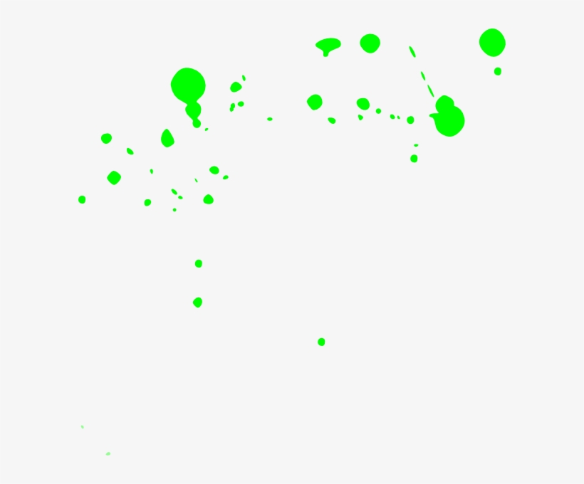 Splatter Green Clip Art - Neon Paint Splatter Png - Free Transparent