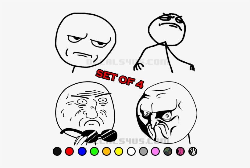 Rage Comic Meme Decals - Meme Meme Oval Ornament, transparent png #245422