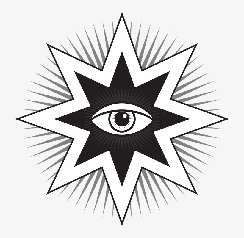 Drawn Illuminati Vector Logo - 8 Pointed Star Symbols, transparent png #245561