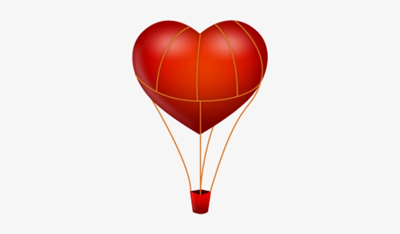 Heart Pencil And In Color - Png Hot Air Balloon Transparent, transparent png #245655