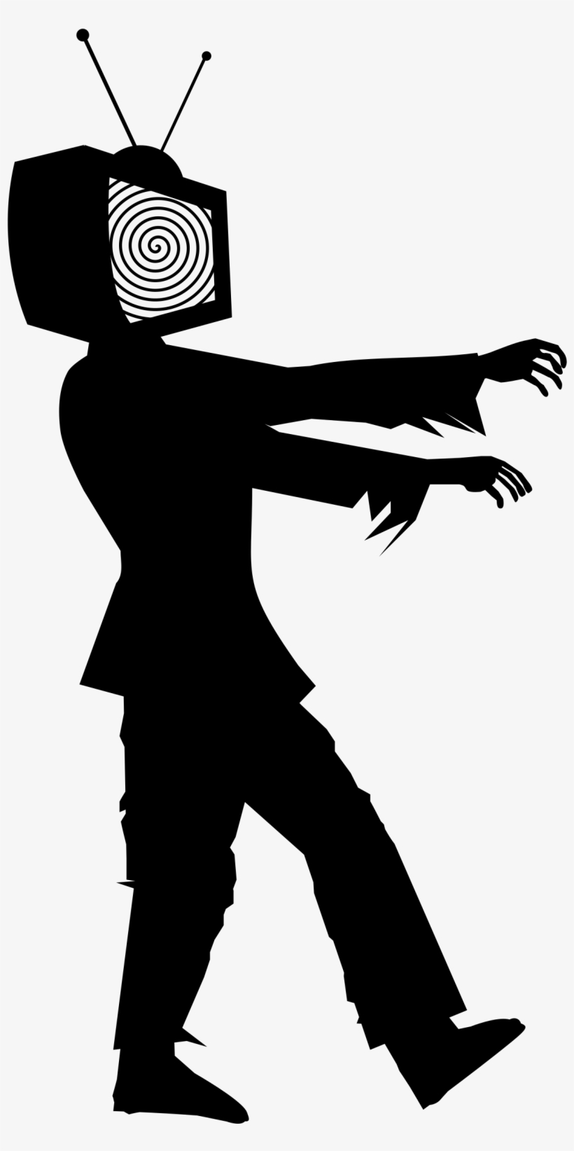 Zombie Walk Silhouette Zombie Girl Walking - Zombie Silhouette Clip Art, transparent png #245879
