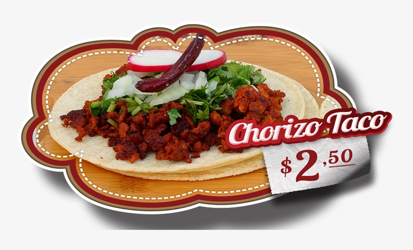 Tacos De Chorizo - Tacos De Chorizo Png, transparent png #245981