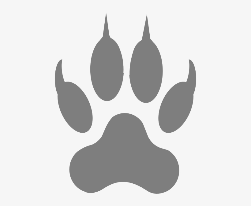 How To Set Use Gray Paw Print Svg Vector, transparent png #246071