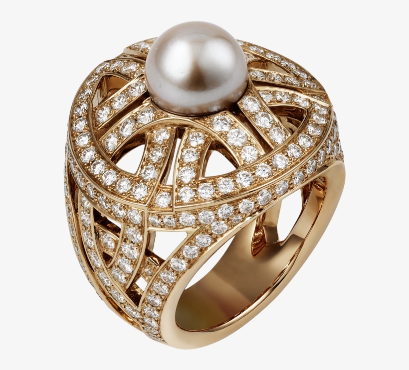 Gold Ring With Pearl Png Clipart - Pearl Gold Ring Png, transparent png #246233