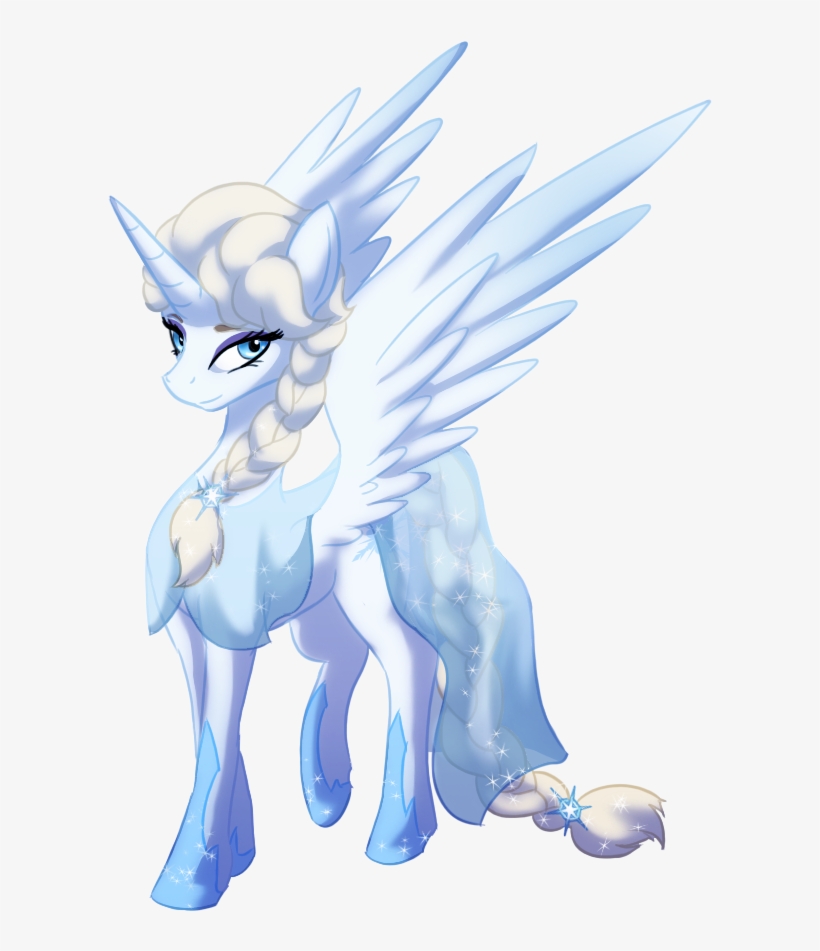 Zedrin, Clothes, Elsa, Frozen , Ponified, Pony, Safe - Draw Pony Elsa With Wing, transparent png #246540