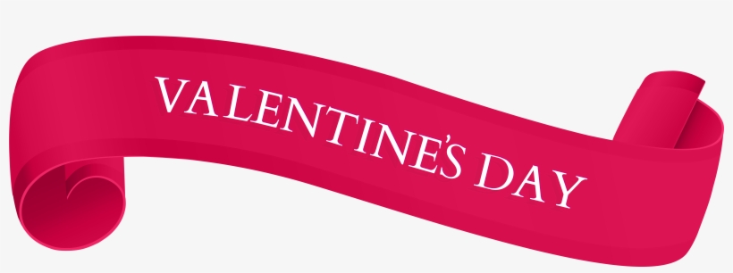 Pink Banner Png Download - Happy Valentines Day In Pink Png, transparent png #246624