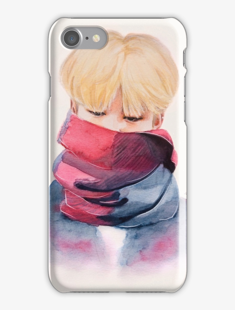 Jimin Iphone 7 Snap Case - Dibujos Realistas Bts, transparent png #246828