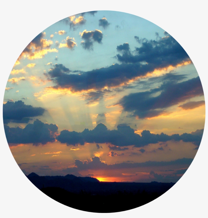 Clip Royalty Free Sunset Transparent Circle - Sunset In A Circle, transparent png #247056