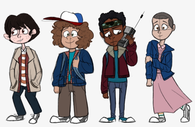 The Demodogs Overwhelm The Lab - Stranger Things Cast Cartoon Png, transparent png #247060