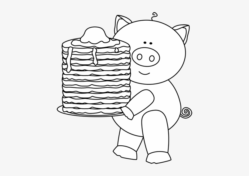 Pancake Clipart If You Give A Pig A Pancake - Pig Pancake Coloring Pages, transparent png #247187