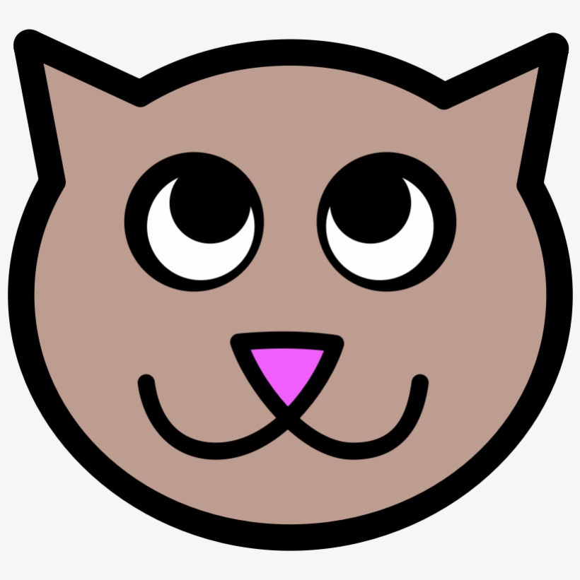 Cute Cat Tete De Chat Dessin Free Transparent Png Download Pngkey