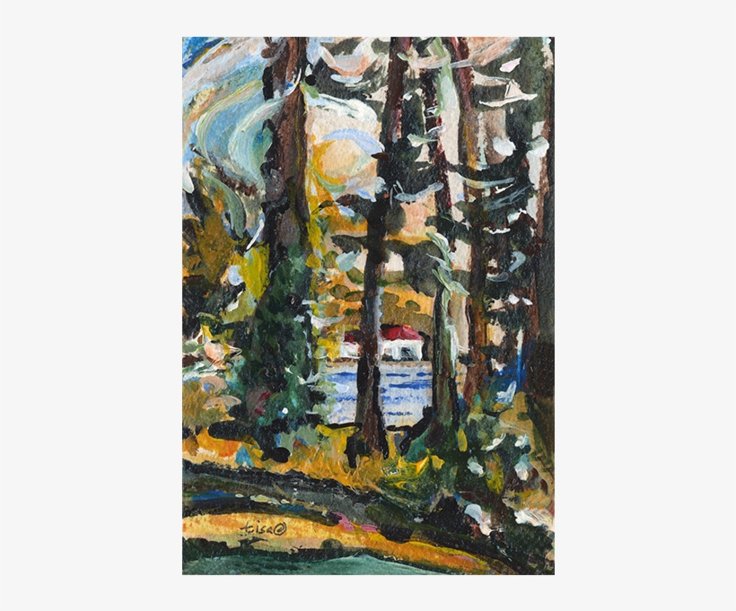 Looking Up River In Autumn - Visual Arts, transparent png #247547