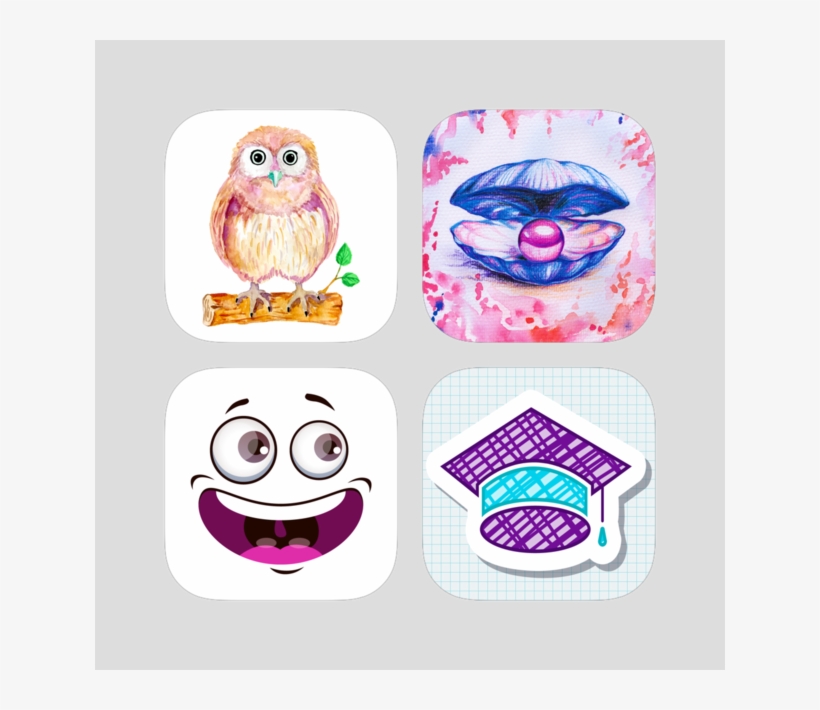 Ultimate Watercolor With Smiley And School Stickers - School, transparent png #247663