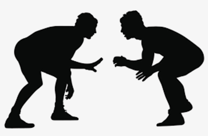 Wrestling Silhouette Transparent Image - Wrestling Silhouette Clip Art, transparent png #247909