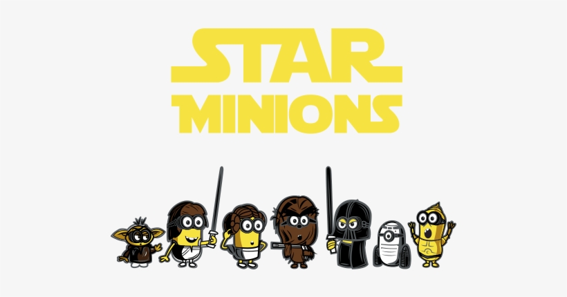 269 Images About Minions On We Heart It - 'star Wedding' Star Wars Greeting Card, transparent png #247910