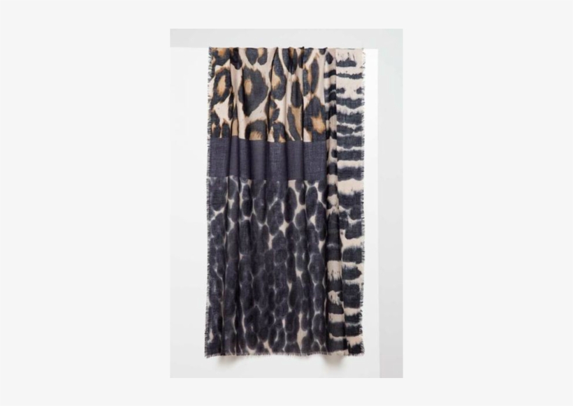 Melange Animal Print Scarf - Scarf, transparent png #247933
